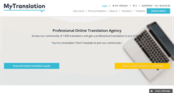 Desktop Screenshot of mytranslation.com
