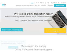 Tablet Screenshot of mytranslation.com